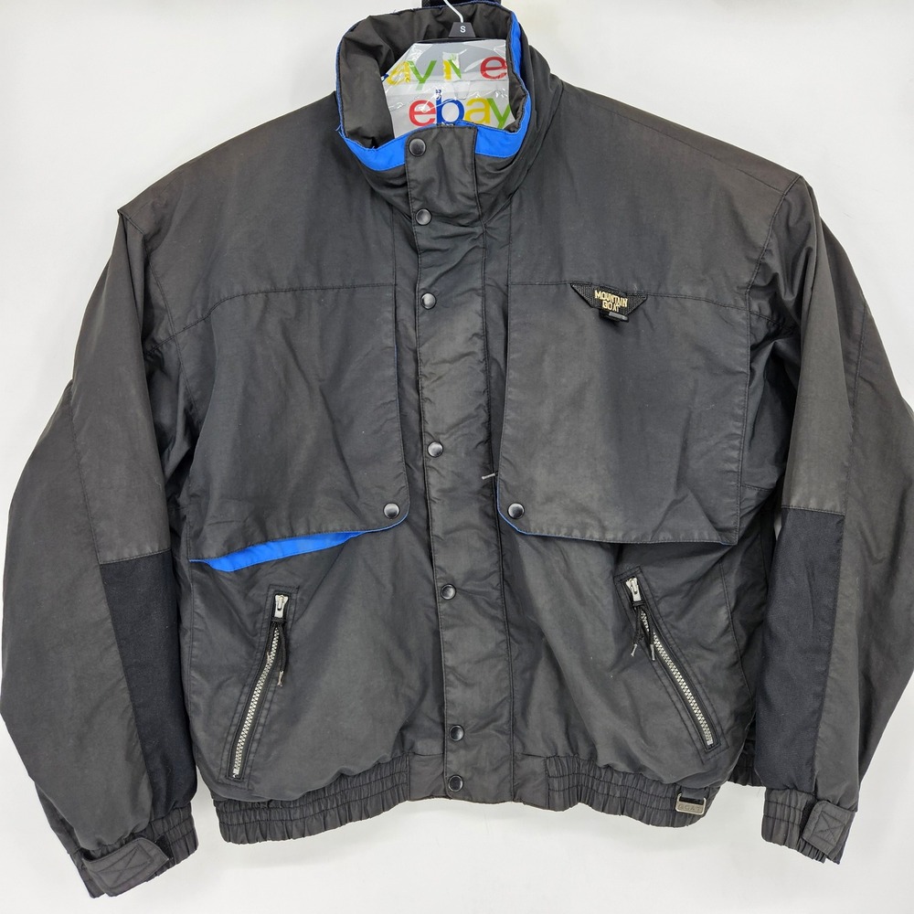 Vintage Mountain Goat‎ Jacket Mens XL Black Outdoors Ski Snowboarding